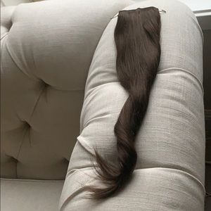 Hidden crown bungee ponytail extensions